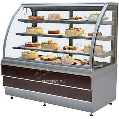 Прилавок кондитерский ES-SYSTEM CARINA 02 1,4 вишня, золото - купить в интернет-магазине OCEAN-WAVE.ru