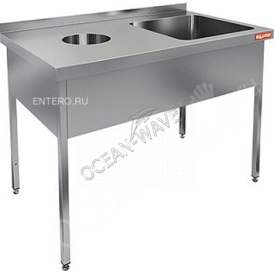 Ванна моечная HICOLD НДСО1М-15/6БП (раковина 500х400х250) - купить в интернет-магазине OCEAN-WAVE.ru