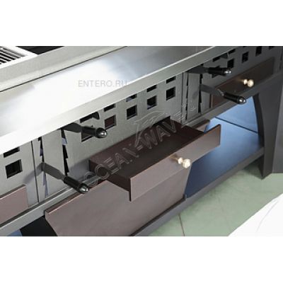 Гриль на углях для стейков PEVA BL 250 с жаровней - купить в интернет-магазине OCEAN-WAVE.ru