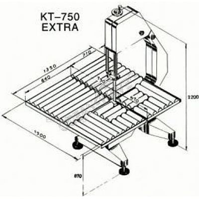 Пила ленточная KT 750 (с роликовым столом) - купить в интернет-магазине OCEAN-WAVE.ru