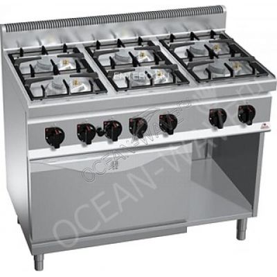 Плита газовая Berto's G7F6PW+FG - купить в интернет-магазине OCEAN-WAVE.ru