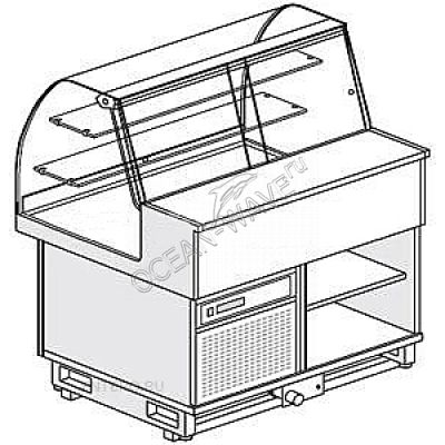 Витрина холодильная Clabogroup TIEFFE FSC 10 - купить в интернет-магазине OCEAN-WAVE.ru