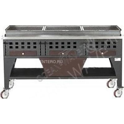 Гриль предвижной на углях для стейков PEVA B/B 200 - купить в интернет-магазине OCEAN-WAVE.ru