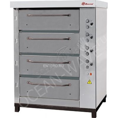 Печь хлебопекарная Восход ХПЭ-750/4 нерж. сталь, в обрешетке - купить в интернет-магазине OCEAN-WAVE.ru