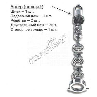 Мясорубка Hurakan HKN-22S UNGER - купить в интернет-магазине OCEAN-WAVE.ru