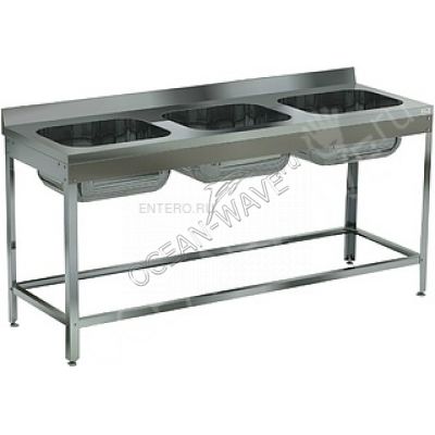 Ванна моечная Кобор ВМЦ/3-180/60 - купить в интернет-магазине OCEAN-WAVE.ru