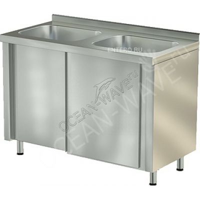 Ванна моечная ATESY СТМ-2/1200/600 Купе (с двумя мойками) - купить в интернет-магазине OCEAN-WAVE.ru