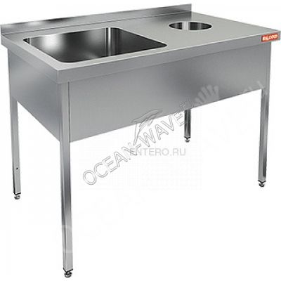 Ванна моечная HICOLD НДСО1М-15/6БЛ (раковина 500х400х250) - купить в интернет-магазине OCEAN-WAVE.ru