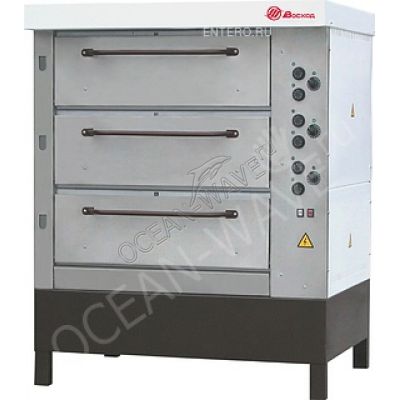 Печь хлебопекарная Восход ХПЭ-750/3 нерж.сталь, в обрешетке - купить в интернет-магазине OCEAN-WAVE.ru