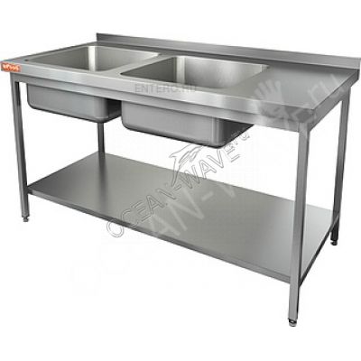 Ванна моечная HICOLD НСО2М-14/7БПЛ ЭЦ - купить в интернет-магазине OCEAN-WAVE.ru