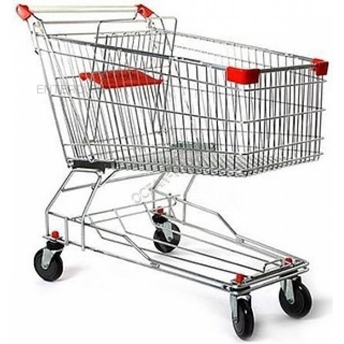 Тележка покупательская EKSI ESX-125A TPR красная - купить в интернет-магазине OCEAN-WAVE.ru