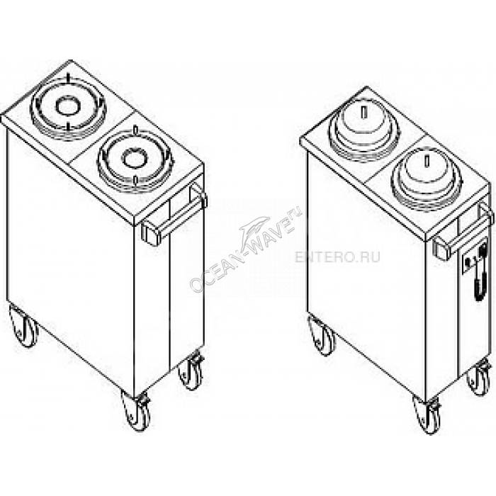 Диспенсер для тарелок Kovinastroj (Kogast) 2TCC32-V - купить в интернет-магазине OCEAN-WAVE.ru