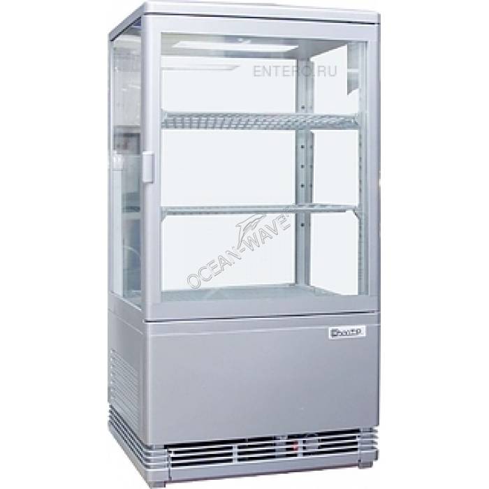 Витрина холодильная Convito RT58L-1 серебристая - купить в интернет-магазине OCEAN-WAVE.ru
