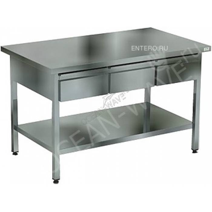 Стол с выдвижными ящиками Кобор СПЯ-120/70 - купить в интернет-магазине OCEAN-WAVE.ru