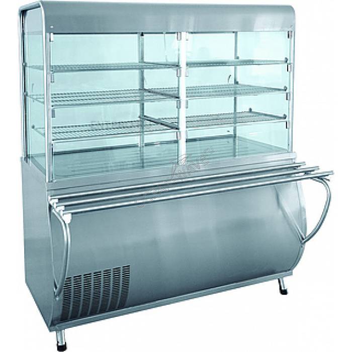 Прилавок-витрина Abat ПВВ(Н)-70М-С-ОК - купить в интернет-магазине OCEAN-WAVE.ru