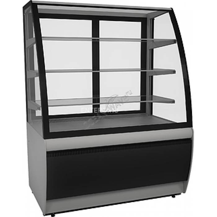 Витрина кондитерская KAYMAN K-ВК-1300 люкс серебро - купить в интернет-магазине OCEAN-WAVE.ru