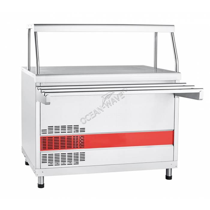 Прилавок-витрина Abat ПВВ(Н)-70КМ-НШ - купить в интернет-магазине OCEAN-WAVE.ru