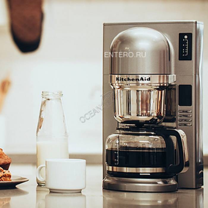Кофеварка KitchenAid 5KCM0802ECU серебристая - купить в интернет-магазине OCEAN-WAVE.ru