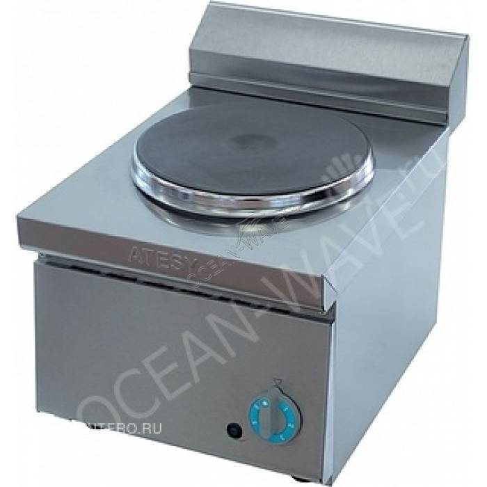 Электроплита ATESY Таверна-2005 (1-конфорочная, l=300 мм) - купить в интернет-магазине OCEAN-WAVE.ru