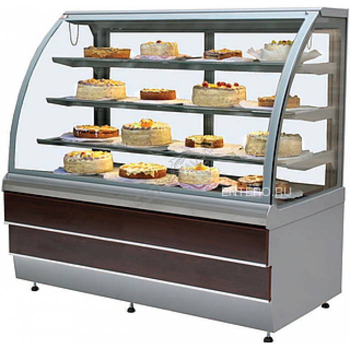 Прилавок кондитерский ES-SYSTEM CARINA 02 1,0 вишня, золото - купить в интернет-магазине OCEAN-WAVE.ru