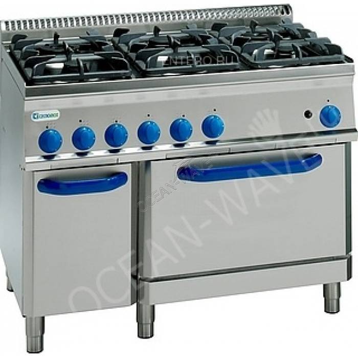 Плита газовая Tecnoinox PF105GG7 - купить в интернет-магазине OCEAN-WAVE.ru