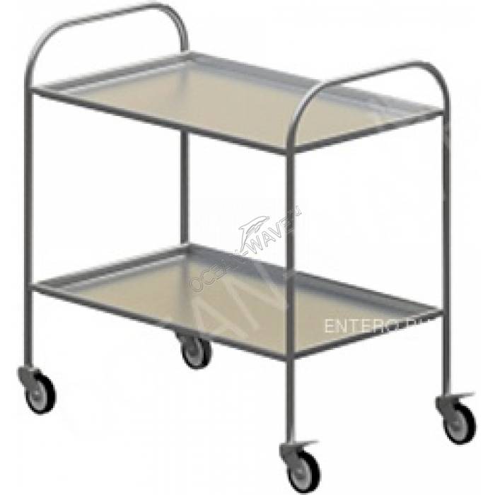 Тележка сервировочная Cryspi ТС Э с 2 полками - купить в интернет-магазине OCEAN-WAVE.ru