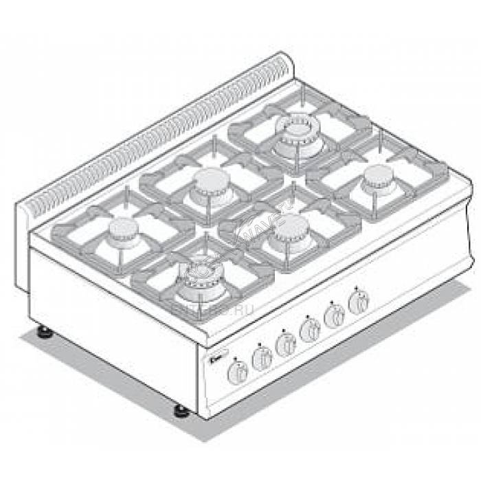 Плита газовая Tecnoinox PC105G7 - купить в интернет-магазине OCEAN-WAVE.ru