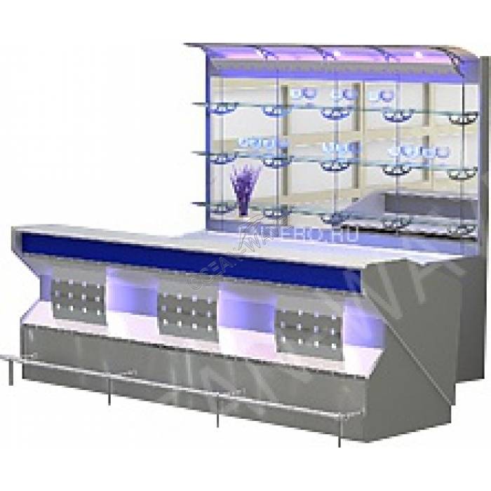 Стойка барная Cryspi Джаз 2000 мм (прямая) - купить в интернет-магазине OCEAN-WAVE.ru