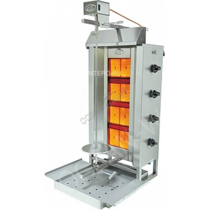 Газовый гриль для шаурмы OZTI 4GD - купить в интернет-магазине OCEAN-WAVE.ru