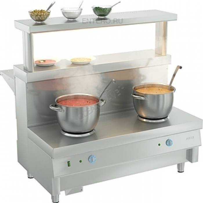 Мармит ATESY Ривьера (для первых блюд, 2-конфорочный) - купить в интернет-магазине OCEAN-WAVE.ru