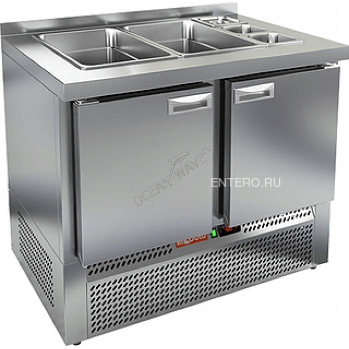 Стол для салатов HICOLD SLE3-11GN без крышки - купить в интернет-магазине OCEAN-WAVE.ru