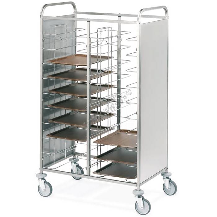 Тележка для подносов Metalcarrelli 1477U-PI - купить в интернет-магазине OCEAN-WAVE.ru