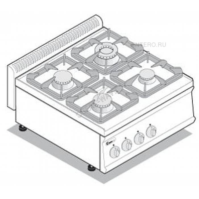 Плита газовая Tecnoinox PC70G7 - купить в интернет-магазине OCEAN-WAVE.ru