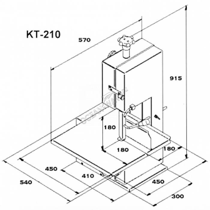 Пила для мяса Koneteollisuus KT 210 - купить в интернет-магазине OCEAN-WAVE.ru