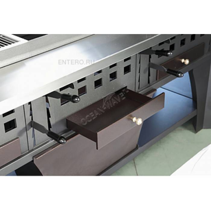 Гриль на углях для стейков PEVA BL 250 с жаровней - купить в интернет-магазине OCEAN-WAVE.ru