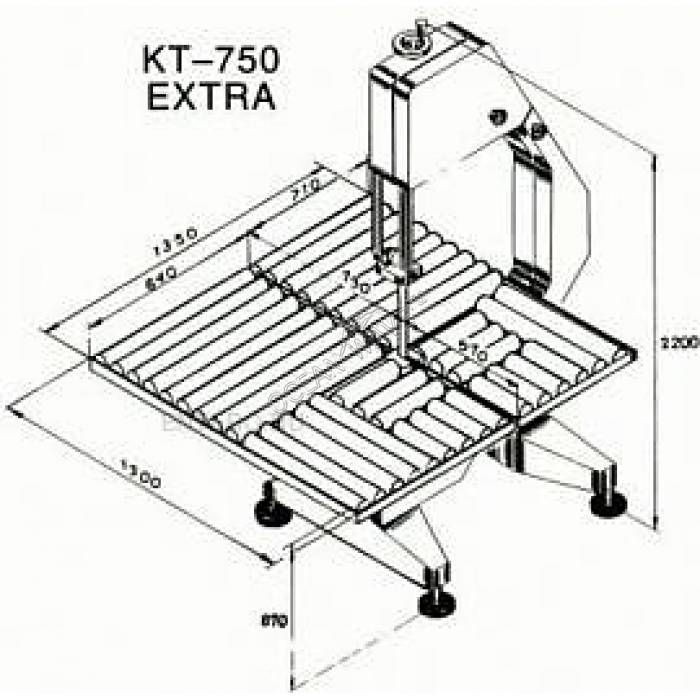 Пила ленточная KT 750 (с роликовым столом) - купить в интернет-магазине OCEAN-WAVE.ru