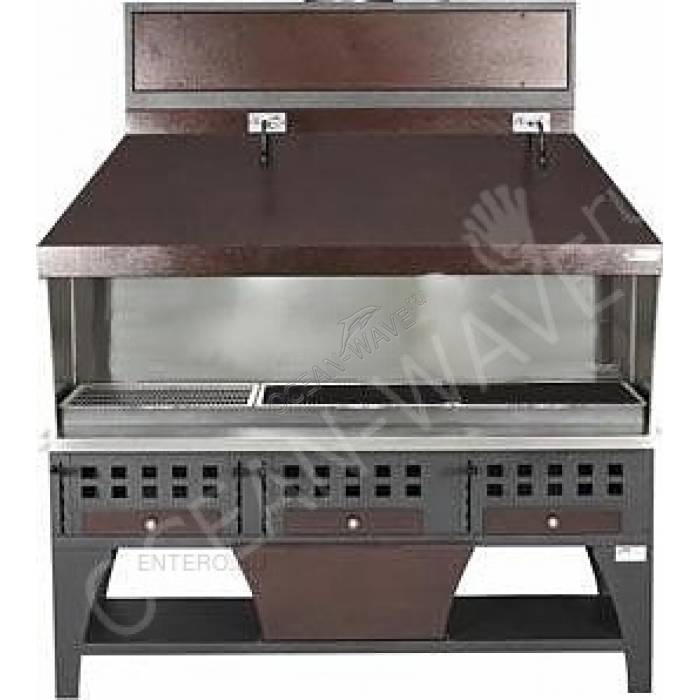 Гриль на углях комбинированный PEVA Combi BG 200 - купить в интернет-магазине OCEAN-WAVE.ru