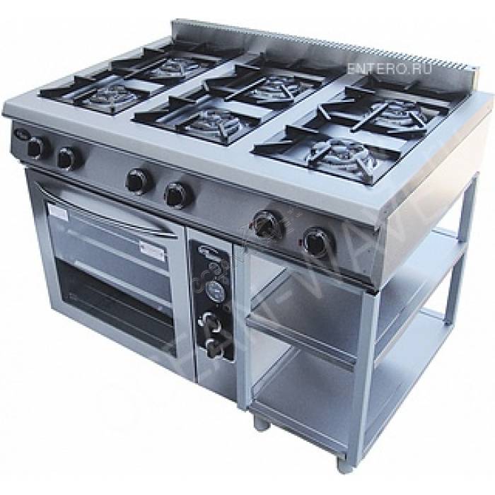 Плита газовая Гриль-мастер Ф6ЖТЛПДГ(п) с духовкой - купить в интернет-магазине OCEAN-WAVE.ru