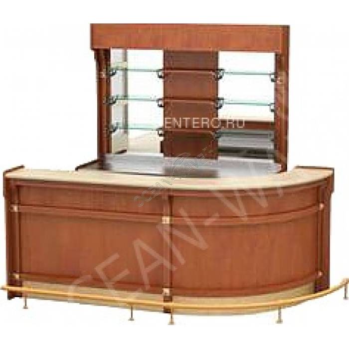 Стойка барная Cryspi OLIMPUS 2700 мм (с углом) - купить в интернет-магазине OCEAN-WAVE.ru