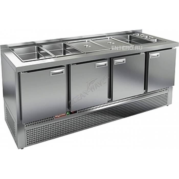 Стол для салатов HICOLD SLE3-1111GN без крышки - купить в интернет-магазине OCEAN-WAVE.ru