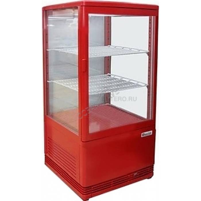 Витрина холодильная Convito RT58L-1 красная - купить в интернет-магазине OCEAN-WAVE.ru