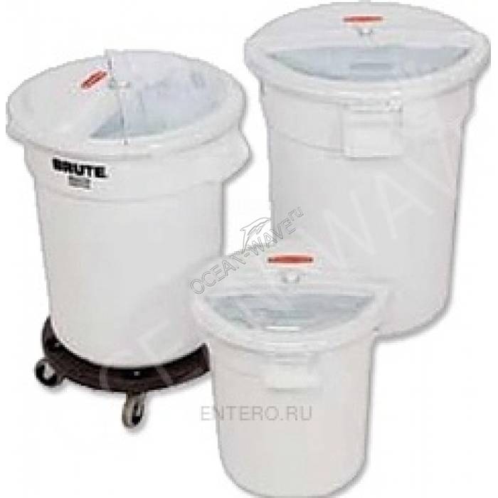 Контейнер для хранения Rubbermaid Brute FG262000WHT (без крышки) - купить в интернет-магазине OCEAN-WAVE.ru