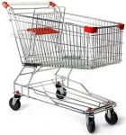 Тележка покупательская EKSI ESX-125A TPR красная - купить в интернет-магазине OCEAN-WAVE.ru