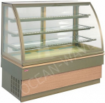 Витрина кондитерская UNIS Georgia III 150 double glass, gold - купить в интернет-магазине OCEAN-WAVE.ru