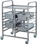 Тележка для гастроемкостей ATESY ТГ-1 - купить в интернет-магазине OCEAN-WAVE.ru