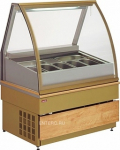 Витрина для мороженого UNIS Georgia III 1000 gold - купить в интернет-магазине OCEAN-WAVE.ru