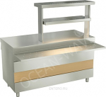 Прилавок для горячих напитков ATESY Ривьера 1500 мм - купить в интернет-магазине OCEAN-WAVE.ru
