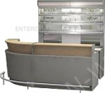 Стойка барная Cryspi CELTA 2700 мм (с углом) - купить в интернет-магазине OCEAN-WAVE.ru