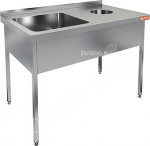 Ванна моечная HICOLD НДСО1М-12/6БЛ (раковина 500х400х250) - купить в интернет-магазине OCEAN-WAVE.ru