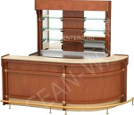 Стойка барная Cryspi OLIMPUS 2700 мм (с углом) - купить в интернет-магазине OCEAN-WAVE.ru